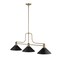Z-Lite Melange 3 Light Chandelier, Heritage Brass & Matte Black 725-3HBR-MMB - alternate 5